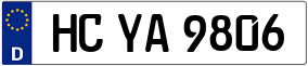 Trailer License Plate